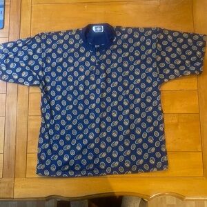 Men’s 100% Cotton Vintage European 2 Button Shirt